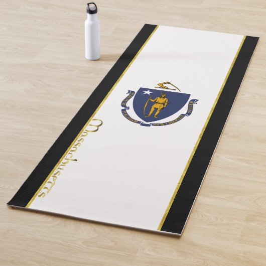 Tapis De Yoga Drapeau du Massachusetts (En situation)