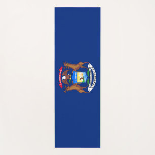 Tapis De Yoga Drapeau du Michigan (États-Unis)