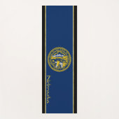 Tapis De Yoga Drapeau du Nebraska (Devant)