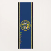 Tapis De Yoga Drapeau du Nebraska (Dos)