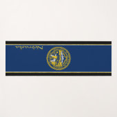 Tapis De Yoga Drapeau du Nebraska (Devant (Horizontal))