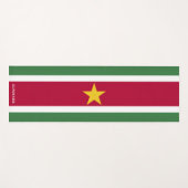 Tapis De Yoga Drapeau du Suriname (Devant (Horizontal))