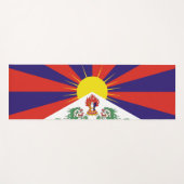 Tapis De Yoga Drapeau du Tibet libre (Devant (Horizontal))