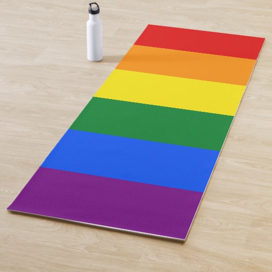 Tapis De Yoga Drapeau Gay pride arc-en-ciel LGBT (En situation)