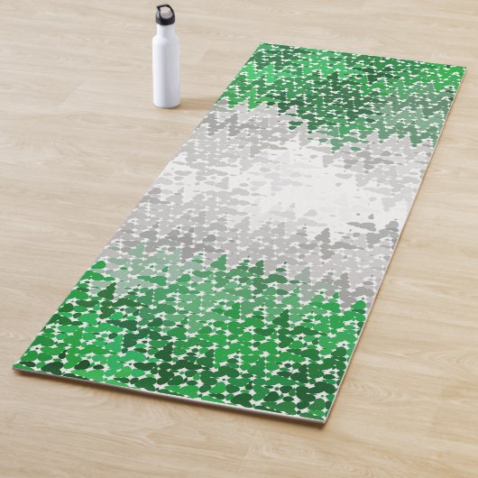 Tapis De Yoga Drapeau Grayromantic Fierté Trippy Abstrait (En situation)