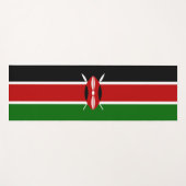 Tapis De Yoga Drapeau kényan (Kenya) (Devant (Horizontal))