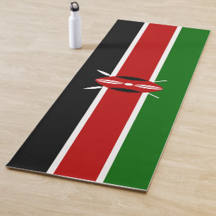 Tapis De Yoga Drapeau kényan (Kenya)