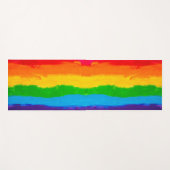 Tapis De Yoga Drapeau LGBT (Devant (Horizontal))
