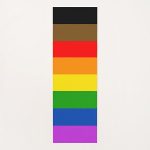 Tapis De Yoga Drapeau LGBTQ personnalisé pour les personnes de c