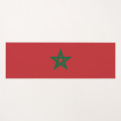Tapis De Yoga Drapeau marocain (Maroc) (Devant (Horizontal))