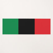 Tapis De Yoga Drapeau panafricain de l'UNIA (Devant (Horizontal))