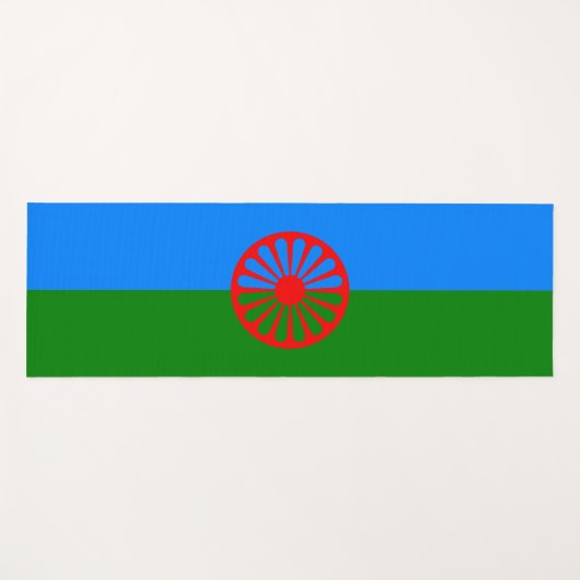 Tapis De Yoga Drapeau romani (Devant (Horizontal))