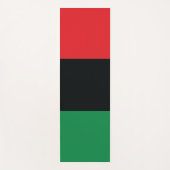 Tapis De Yoga Drapeau rouge, noir et vert (Devant)