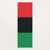 Tapis De Yoga Drapeau rouge, noir et vert (Dos)