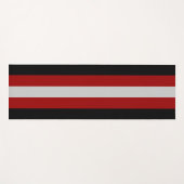 Tapis De Yoga Drapeau satanique (Satanisme) (Devant (Horizontal))