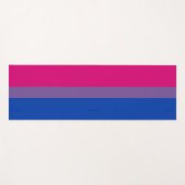 Tapis De Yoga Drapeau SlipperyJoe's Bisexual Pride lavande-rose (Devant (Horizontal))
