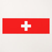 Tapis De Yoga Drapeau suisse (Suisse) (Devant (Horizontal))
