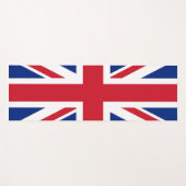 Tapis De Yoga Drapeau Union Jack du Royaume-Uni (Devant (Horizontal))