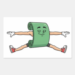 Tapis de Yoga Drôle Autocollant de Dessin Animé Ét