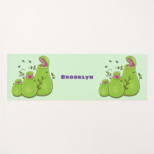 Tapis De Yoga Drôle carnivore carnivore carnivore plante dessin