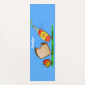 Tapis De Yoga Drôle de dessin animé de fourmis (Devant)