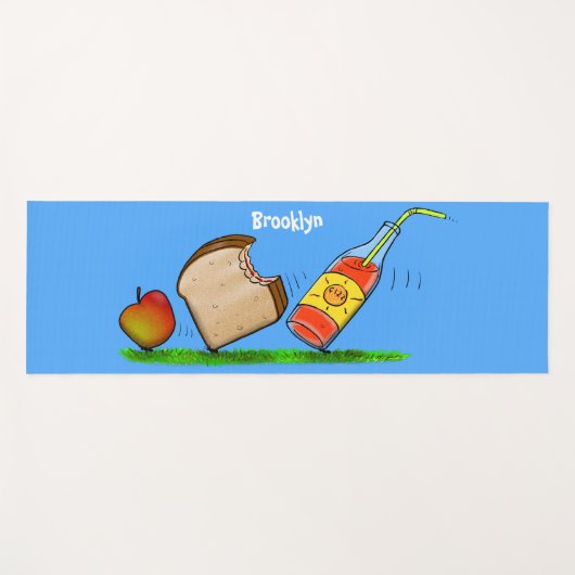 Tapis De Yoga Drôle de dessin animé de fourmis (Devant (Horizontal))