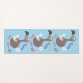 Tapis De Yoga Drôle dessin animé d'oiseau de dodo (Devant (Horizontal))
