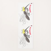 Tapis De Yoga Drôle dessin d'insecte moustique (Devant)