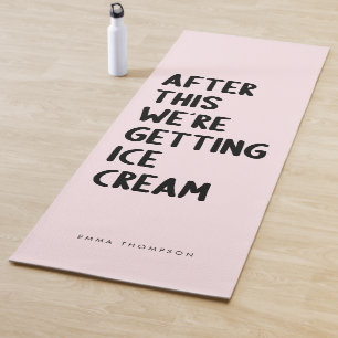 Tapis De Yoga Drôle Exercice rose personnalisé