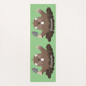 Tapis De Yoga Drôle gopher de poche creusant dessin dessin de de (Dos)