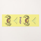 Tapis De Yoga Drôle mignon dessin animé d'araignée moelleuse (Dos (Horizontal))