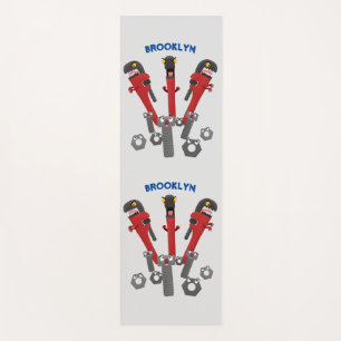 Tapis De Yoga Drôle outil monstre de clé humour dessin animé