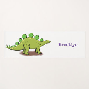 Tapis De Yoga Drôle stegosaurus dinosaure dessin animé