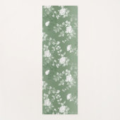 Tapis De Yoga Dusty Sage Floral Vert Fleur Motif (Devant)