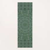 Tapis De Yoga Duvet vert Mandala (Devant)