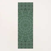 Tapis De Yoga Duvet vert Mandala (Dos)