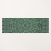 Tapis De Yoga Duvet vert Mandala (Devant (Horizontal))