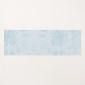 Tapis De Yoga Dye | Pastel Blue Modern Stylish Monogram (Devant (Horizontal))