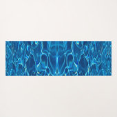 Tapis De Yoga Eau de la piscine bleu foncé (Dos (Horizontal))