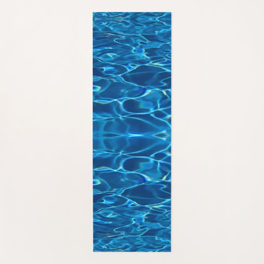 Tapis De Yoga Eau de la piscine bleu foncé (Devant)