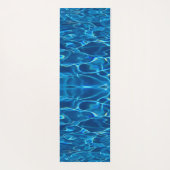 Tapis De Yoga Eau de la piscine bleu foncé (Dos)