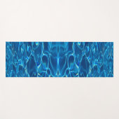 Tapis De Yoga Eau de la piscine bleu foncé (Devant (Horizontal))