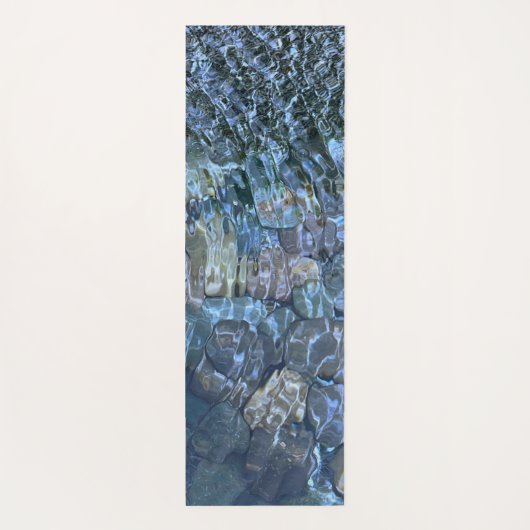 Tapis De Yoga Eau de ruissellement, ruisseau, vapeur, Pierres so (Dos)