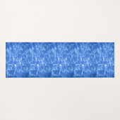 Tapis De Yoga Eau d'océan bleue (Dos (Horizontal))