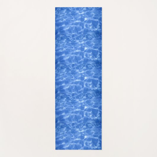 Tapis De Yoga Eau d'océan bleue (Devant)