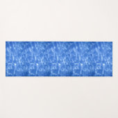 Tapis De Yoga Eau d'océan bleue (Devant (Horizontal))