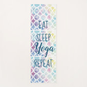 Tapis De Yoga Eau moderne manger sommeil yoga répéter (Devant)