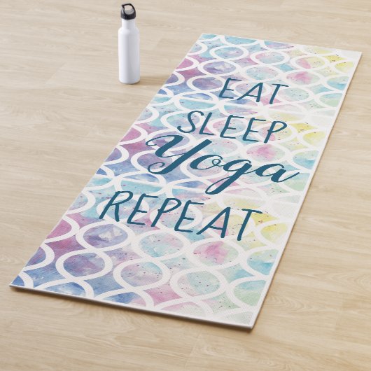 Tapis De Yoga Eau moderne manger sommeil yoga répéter (En situation)
