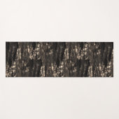 Tapis De Yoga Eau sombre noir et or (Devant (Horizontal))