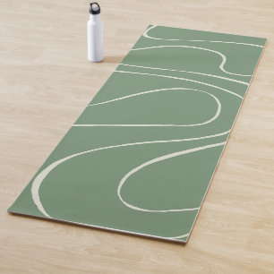 Tapis De Yoga Ebb et flux 2 en vert